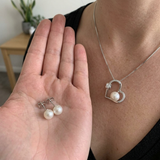 Duo Blanche — Collier & Boucles