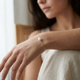Bracelet TÉA | Argent & Perle de Culture Blanche