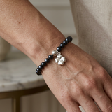 Bracelet Porte Bonheur Trêfle - Perles d'Eau Douce Black Tahiti