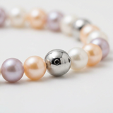 Bracelet Porte Bonheur - Perles d'Eau Douce Pastel