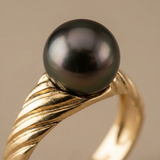 Bague MÉLIA | Or Jaune & Perle de Tahiti