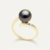 Bague ISODORA | Or Jaune, Diamants & Perle de Tahiti