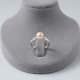 Bague Jonc DIANE | Perle de Culture Rose