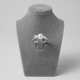 Bague Jonc THALIA | Perle de Culture Blanche