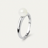 Bague Jonc DIANE | Perle de Culture Blanche