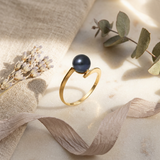 Bague ZIGZAG | Or Jaune & Perle de Tahiti