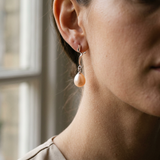 Boucles d'Oreilles TAHORA | Argent & Perles de Culture Roses