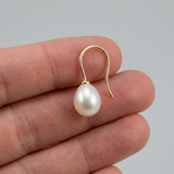 Boucles d'Oreilles DIANA | Or Jaune & Perles de Culture Blanches