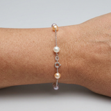 Bracelet Perles de Culture Ronde 6-7 mm Multicolor