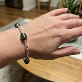 Bracelet Femme - 5 Perles de Tahiti 9-10mm
