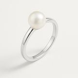 Bague Jonc DIANE | Perle de Culture Blanche