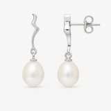 Boucles d'Oreilles TAHORA | Argent & Perles de Culture Blanches