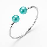 Bracelet Jonc KATALÏA | Perles Bleu Turquoise