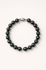 Bracelet Porte Bonheur - Perle d'Eau Douce Black Tahiti