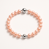Bracelet Porte Bonheur - Perles d'Eau Douce Roses