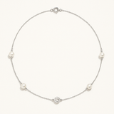 Collier CRISTAL | Argent, Cristal & Perles de Culture Blanches