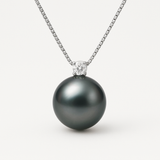 Collier- Perle de Tahiti- Ronde 8-9 mm- Argent