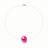 Collier SOFIA | Perle Rose Fushia
