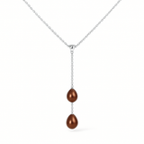 Collier TOI & MOI | Perles de Culture Chocolat