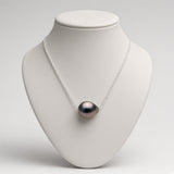 Collier ASHLEY | Or Blanc & Perle de Tahiti