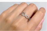Bague motif "INFINI" Ajustable