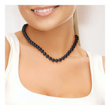 Collier NOELYSE | Argent & Perle de Culture Noires - 9/10 mm