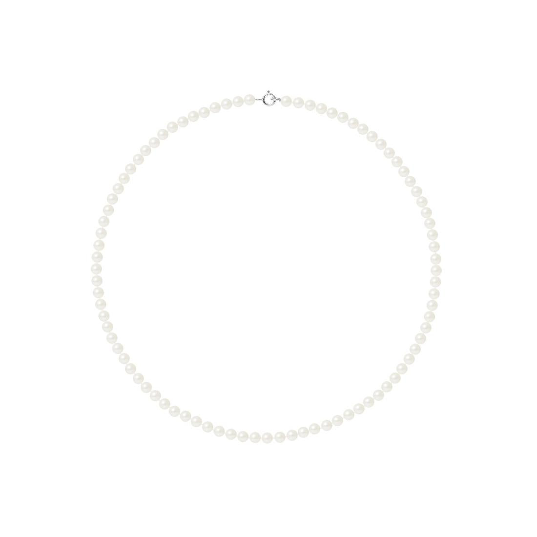 Collier En Argent 925 Avec Perles D'eau Douce Naturelles - 45 Cm - Neuf Avec étiquettes
