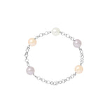 Bracelet NINA | Argent & Perles de Culture Multicolores