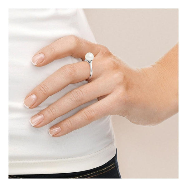 Bague ALEXANDRA | Perle Blanche