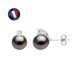 Boucle d'Oreilles - Perles de Culture de Tahiti - Argent 925 Millièmes