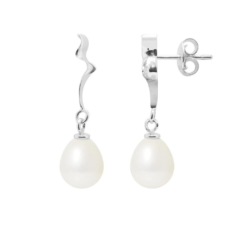 Boucles d'Oreilles TAHORA | Argent & Perles de Culture Blanches