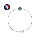Bracelet- Perle de Culture de Tahiti- Ronde 9-10 mm- Bijou Femme- Argent 925 Millièmes