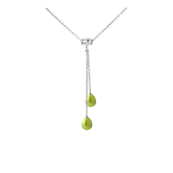 Collier TOI & MOI | Perles de Culture Vertes Tonic