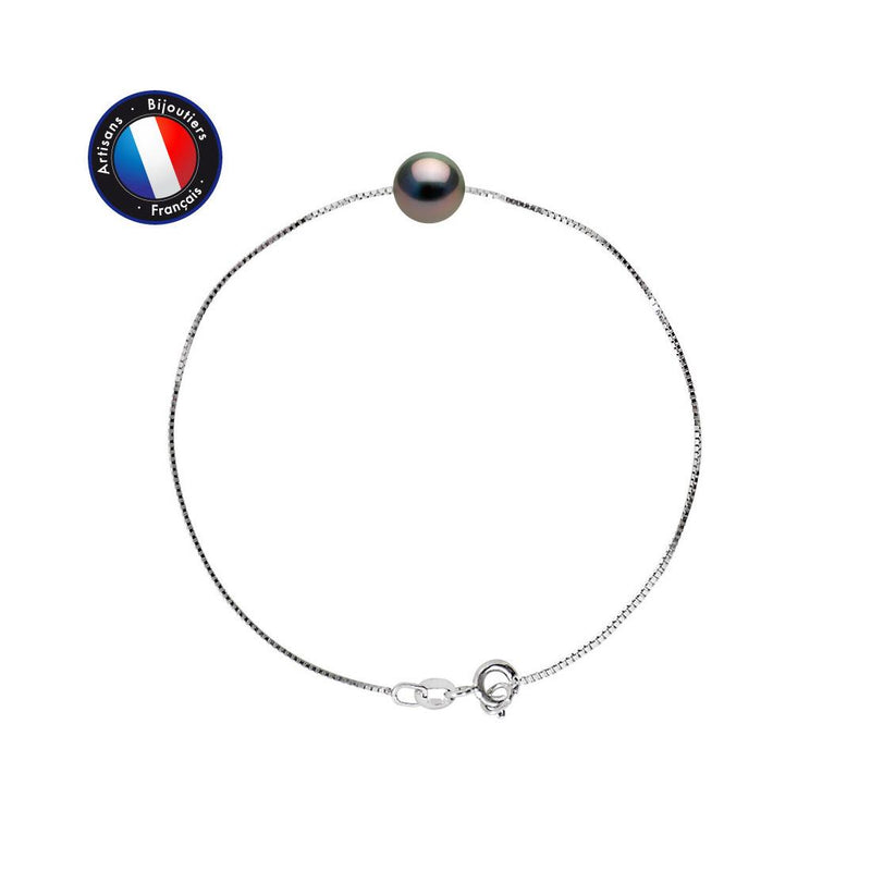 Bracelet TÉA | Argent & Perle de Tahiti