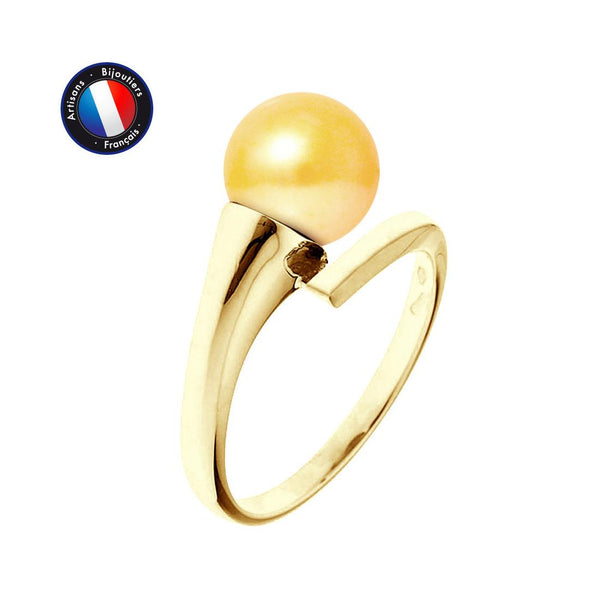 Bague SERENITY | Or Jaune & Perle de Culture Dorée