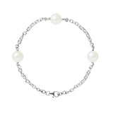 Bracelet Perles de Cutlure- Diamètre 9-10 mm Blanc