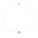 Collier SOFIA | Perle Rose Fushia