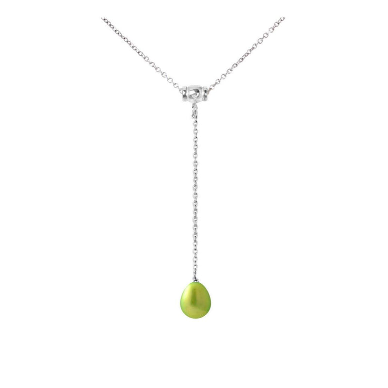 Collier Cravate | Perle de Culture Vert Tonic