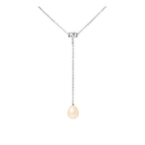 Collier Cravate | Perle de Culture Rose Naturel