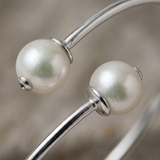 Bracelet Jonc KATALÏA | Perles Blanches