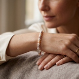 Bracelet NOELYSE | Argent & Perles Multicolores | 5/6 mm | Fermoir Anneau