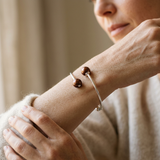 Bracelet Jonc KATALÏA | Perles Chocolat