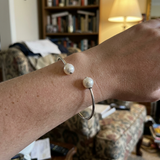 Bracelet Jonc KATALÏA | Perles Blanches