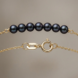 Bracelet NANÉA | Or Jaune & Perles Noires