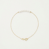 Bracelet NANÉA | Or Jaune & Perles Banches