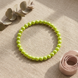 Bracelet Porte Bonheur - Perles d'Eau Douce Vertes