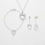 Parure  "SWAROVSKI Coeur" Complète