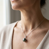 Collier- Perle de Tahiti- Cercle 11-12 mm- Bijou Femme