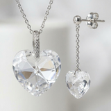 Parure  "SWAROVSKI Coeur" Complète