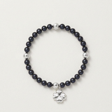 Bracelet Porte Bonheur Trêfle - Perles d'Eau Douce Black Tahiti